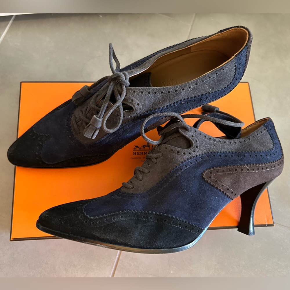 Hermes suede bootie shoes Size 39
